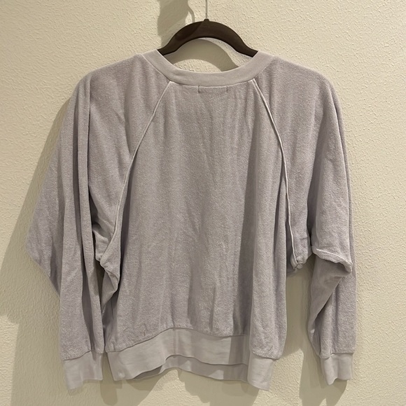 Kondi dove grey beach terry top sweatshirt Medium M - Picture 4 of 6